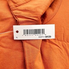 Goodthreads Men’s Slim-Fit Short-Sleeve Cotton Crewneck Orange T-Shirt XL