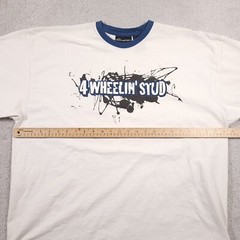 Vintage No Boundaries T Shirt Mens XL Streetwear Racing Grunge 4-Wheelin’ Stud