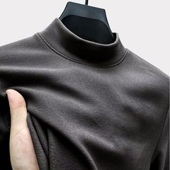 For All-Day-Comfort Men’s Stylish Half Turtleneck Sweater Mock Neck Design