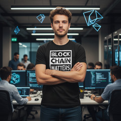 Block Chain Matters Graphic T Shirt For Crypto Enthusiasts And Tech Fans Unisex