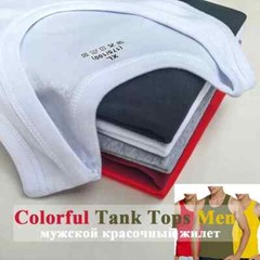 Tank Tops Men 2025 Summer 100% Cotton Cool Fitness Vest Sleeveless Tops Gym Slim