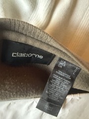 Claiborne Men’s Knit Shirt Lot – SS (2) Cream Olive; LS (4) Cream Olive Tan Blk