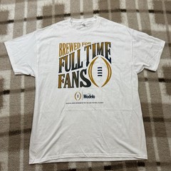 Modelo Football White T Shirt Mens Size XL Cerveza Brewed For Full Time Fans