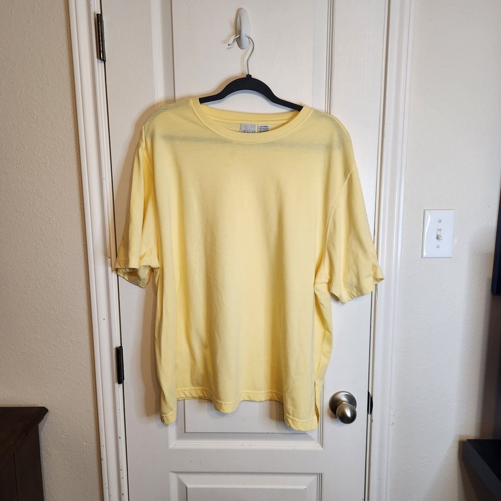 Carolina Colours Plus Short Sleeve Crew Neck T-Shirt in Yellow