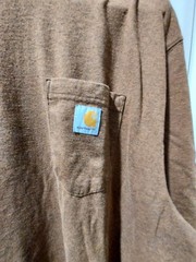 Carhartt Mens 2XL T-Shirt Short Sleeve Brown Big Tall