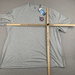 Izod Saltwater Shirt Mens 2XB Gray Soft Wash Crew Neck Short Sleeves Tee NWT