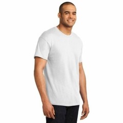 42 Hanes T shirt – 50/50 cotton/polyester Unisex Ecosmart White – 5170 S-XL