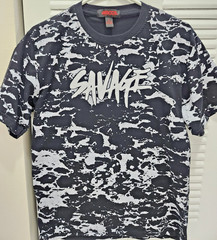 Mecca Men’s Savage Graphic T-Shirt Black Urban Streetwear Hip Hop Tee Size Large