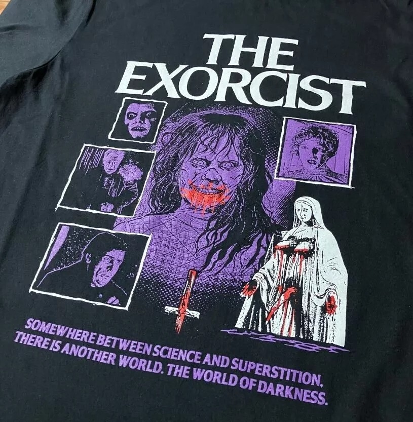 The Exorcist Shirt, The Exorcist Horror Movie Black T-shirt Unisex S-5XL