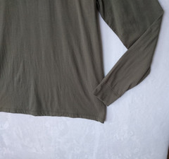 Dockers Mens Long Sleeve T Shirt M Olive Green Crew Neck Tee Shirts Cotton Knit