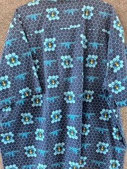 retro rifle sting ops bees honey hive deep blue mens short sleeve 4xl shirt