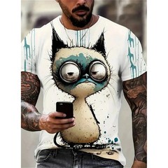 New Summer Men Vintage T-Shirt 3D Printed Funny Graphic Tops Tees Male T shirts