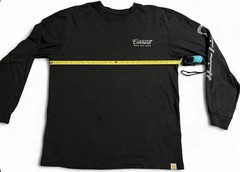 Carhartt Men’s Black Long Sleeve Crew Neck Graphic Logo Cotton Knit T-Shirt M