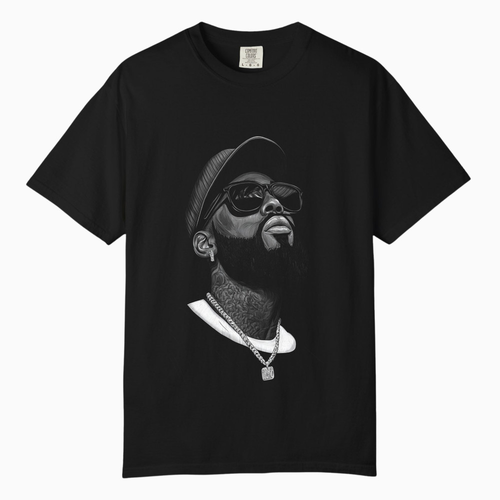 Men Hip Hop Urban Graphic Art Tee, Comfort Colors T Shirt, Unisex Streetwear Tee