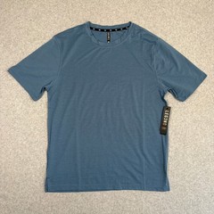 LEG3ND Inspire T Shirt Men Medium Active Training Gym Short Sleeve Cyan Training
