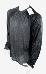 New NIKE Air Jordan Men’s XL Dri-Fit ADV Black / Gray Long-Sleeve Shirt MSRP $80