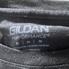 Gildan Performance Black Polyester Jersey Punisher Flag Graphic Men’s T-Shirt M