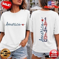 America 250 Shirt Front Back Tee | USA 1776 Spirit Patriotic T-Shirt S-5XL