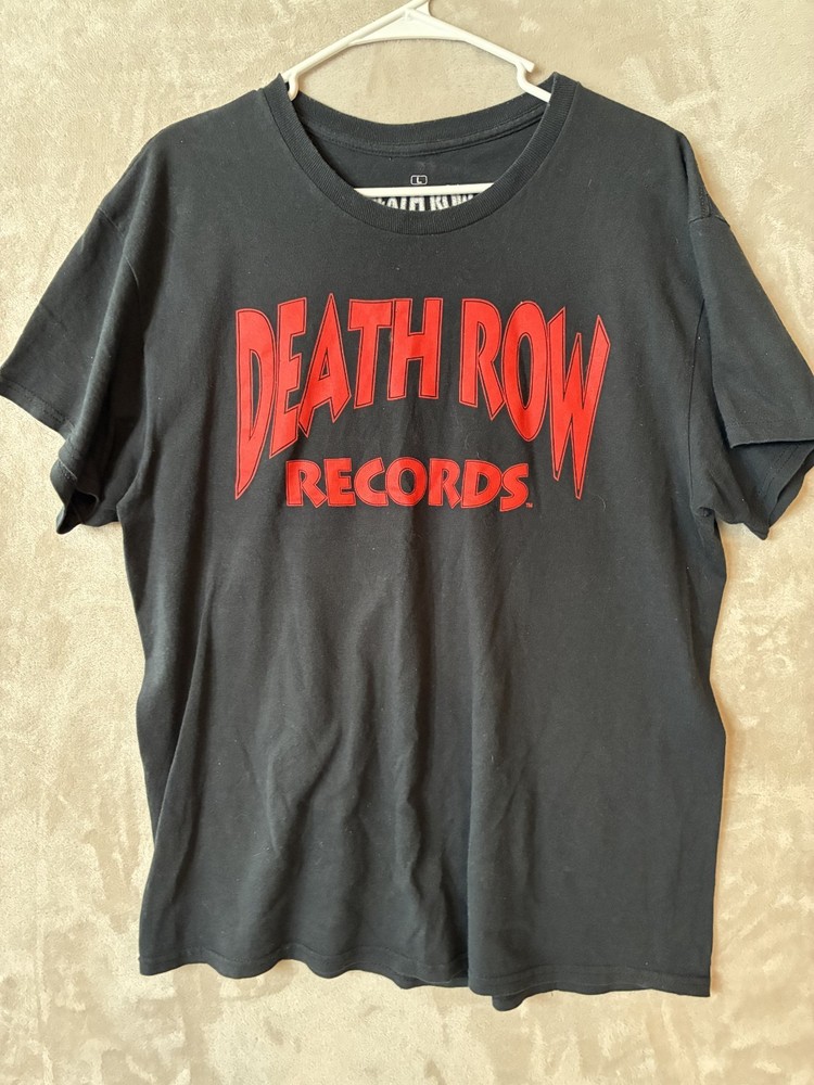 Death Row Records Men’s Black Tshirt Size L