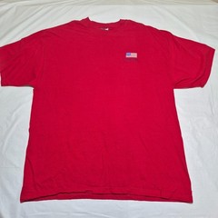 Ronald Reagan President USA Flag Red T-Shirt Men’s Size XL Presidential