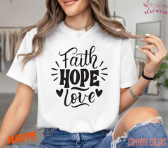 Unisex Retro Faith Hope T-Shirt, Men T shirt,Women T shirt Gift Religion Top