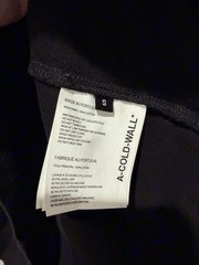A-COLD-WALL* Utility T-Shirt Black with Zip Pocket Men’s M