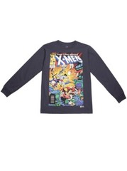 Bait x Marvel x Champion Uncanny X-Men Long Sleeve Shirt Size Large Navy New