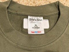 Shaka Wear Max Heavyweight Short Sleeve T-Shirt Olive Size XL, Qns.