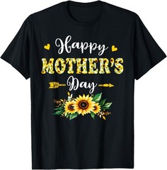 Floral Happy Mother’s Day Sunflower Gift for Mom Grandma T-Shirt