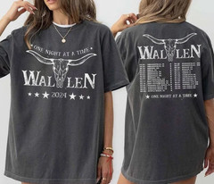 Morgan Wallen Tour 2023 T-Shirt Medium Unisex Gray One Night At A Time NWOT