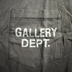 Gallery Dept Muscle Tee Size Medium Charcoal Grey Sleeveless Pocket Logo Shirt