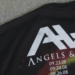 Angels & Airwaves T Shirt L VTG 2008 Tour Merch Rock Concert Band Tom DeLonge
