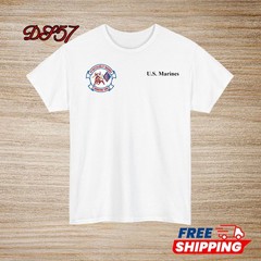 3rd Battalion 1st Marine Regiment USMC Small Logo T-Shirt S to 5XL Made In USA