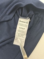 Reebok T-Shirt Mens Small Blue Spell Out Tee..#37266