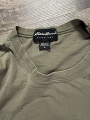 Eddie Bauer Men’s Vintage 90s Army Green With Graphic Design