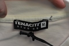 Tenaciti Studio RR Rock & Roll Tee Short Sleeve Graphic T-Shirt White Mens M