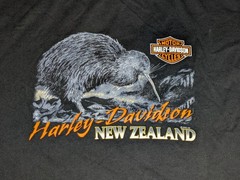 Y2K Vintage Harley Davidson New Zealand S Shirt Down Under Christchurch Kiwi