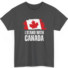 I Stand With Canada America Canadian USA Flag Unisex T-Shirt