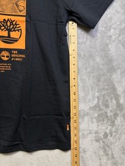 Timberland The Original #10061 Graphic Tee Shirt XXL Black Orange Boot Logo NWT