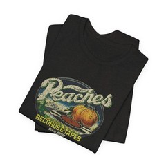 Vintage Peaches Record & Tapes Store Logo Unisex Jersey Short Sleeve T-Shirt