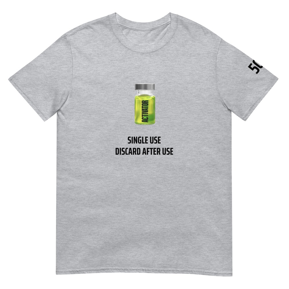 The Substance Activator Single Use 503 Horror Film Gray White T-Shirt Sz S-3XL