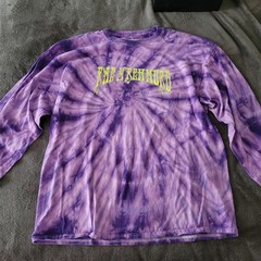 Rae Sremmurd Dazed & Blazed Tour Tie Dye Graphic Long Sleeve T-Shirt XL Purple