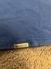 Valabasas Men’s Distressed Worn to InspireBlue T Shirt x Small 100% Cotton