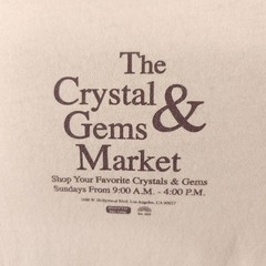 Crystals & Gems T Shirt Mens Size Large Beige Gemstones Market