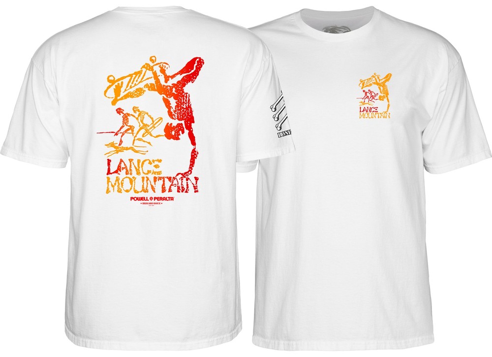 Powell Peralta BONES BRIGADE Lance Mountain FUTURE PRIMITIVE T Shirt WHITE