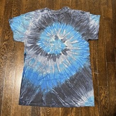 Tie-Dye Blue Cotton T-Shirt Size Small Unisex