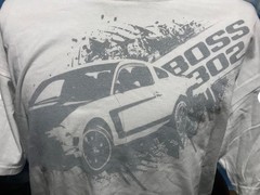 FORD Mustang Boss 302 White NWOT XL extra large Shirt Anvil pre-shrunk C34