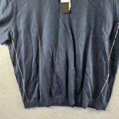 The Men’s Store at Bloomingdale’s Cashmere Blend Sweater Tee XL True Navy S/S