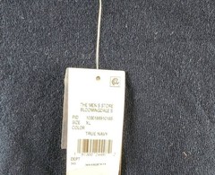 The Men’s Store at Bloomingdale’s Cashmere Blend Sweater Tee XL True Navy S/S