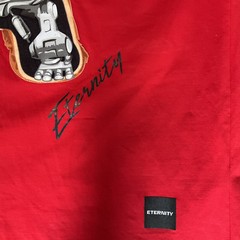Eternity BC/AD Terminator Bear T-Shirt Color Red Size Medium Exc Condition